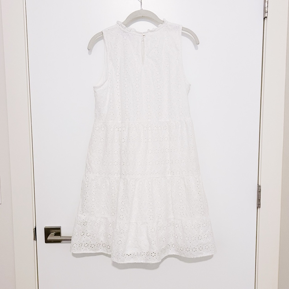 LOFT Eyelet Tiered Dress - Picture 5 of 9